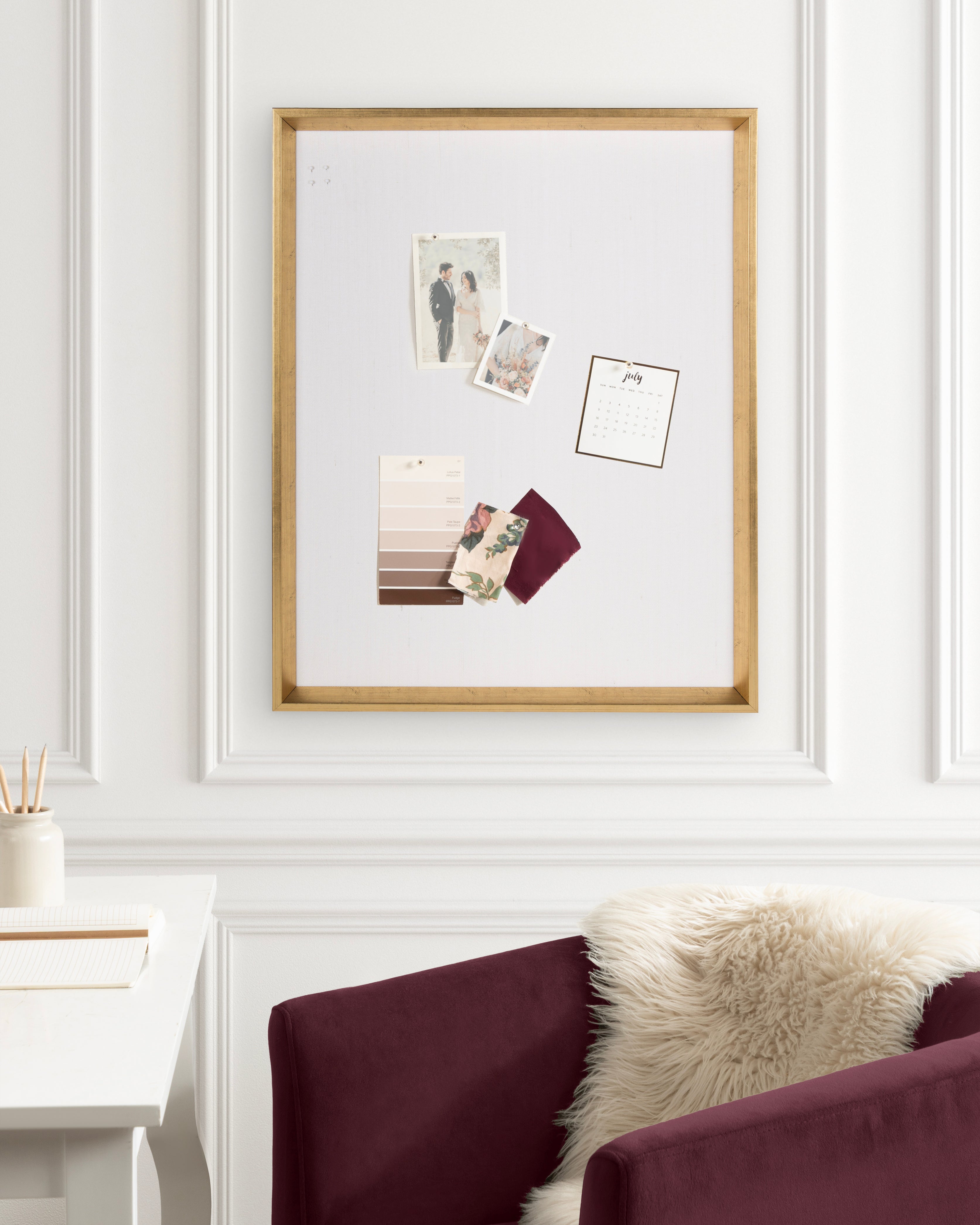 Pinboard Gold 21.5x27.5 6