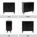 Floor Cabinet 30x15x30 Black 4