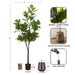 Faux Tree Dark Silver 6' 2