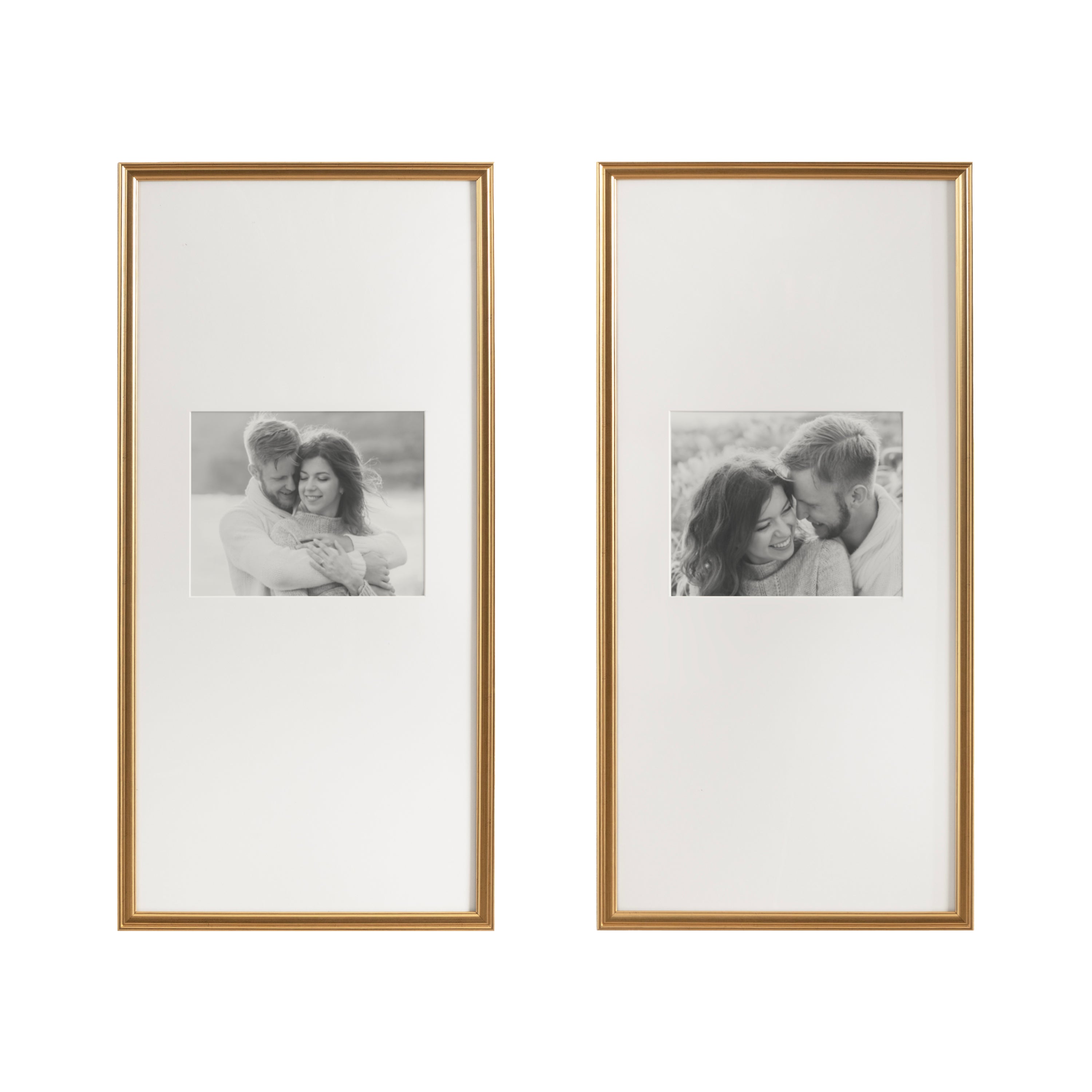Wall Frame Gold 14x30 matted to 8x10 5