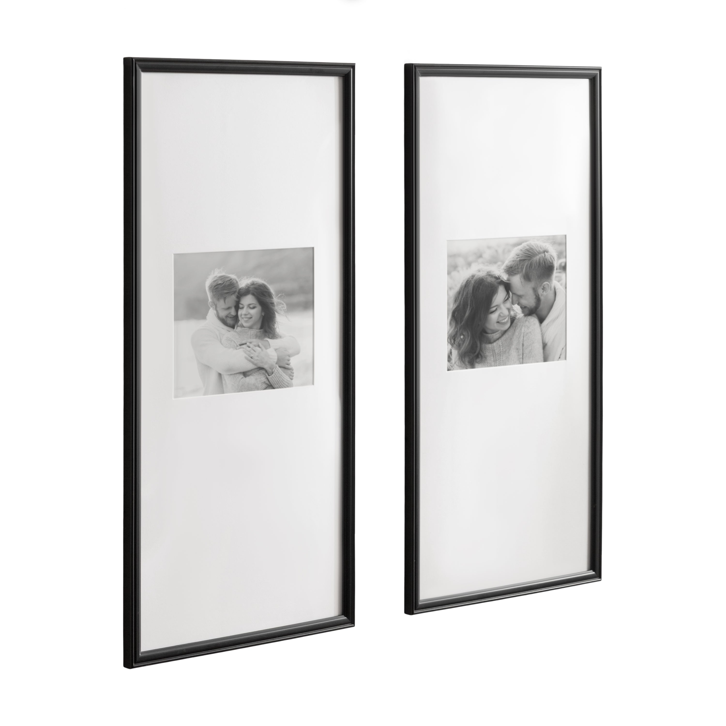 Wall Frame Black 14x30 matted to 8x10 1