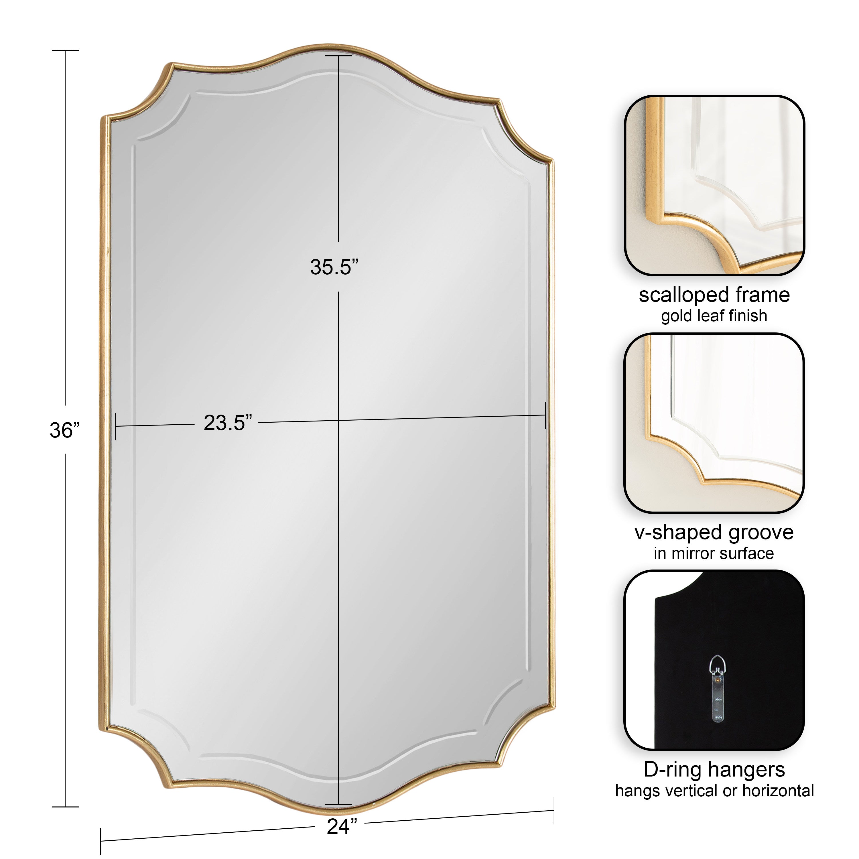 Hollyn Decorative Framed Wall Mirror