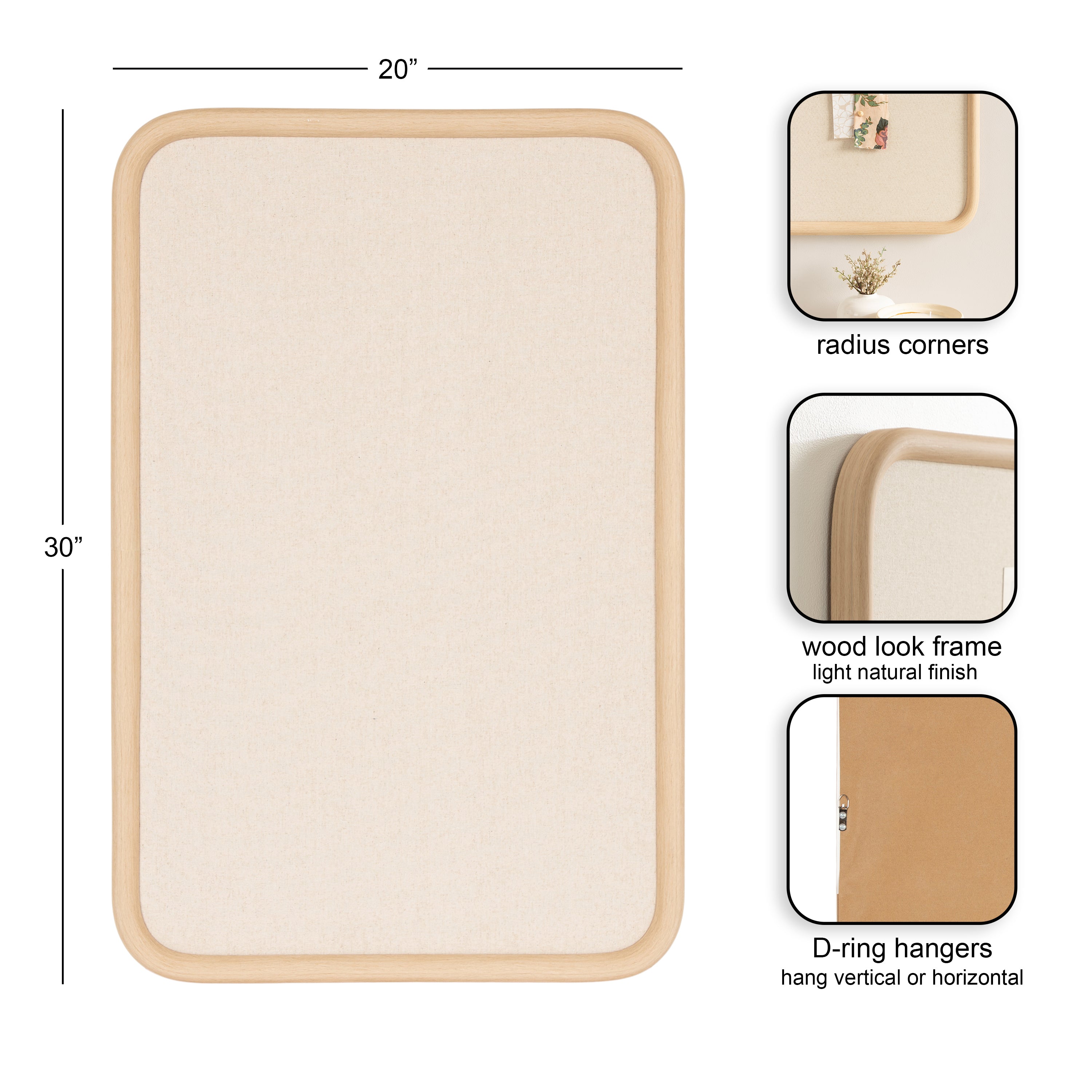 Pinboard 20x30 Natural 2