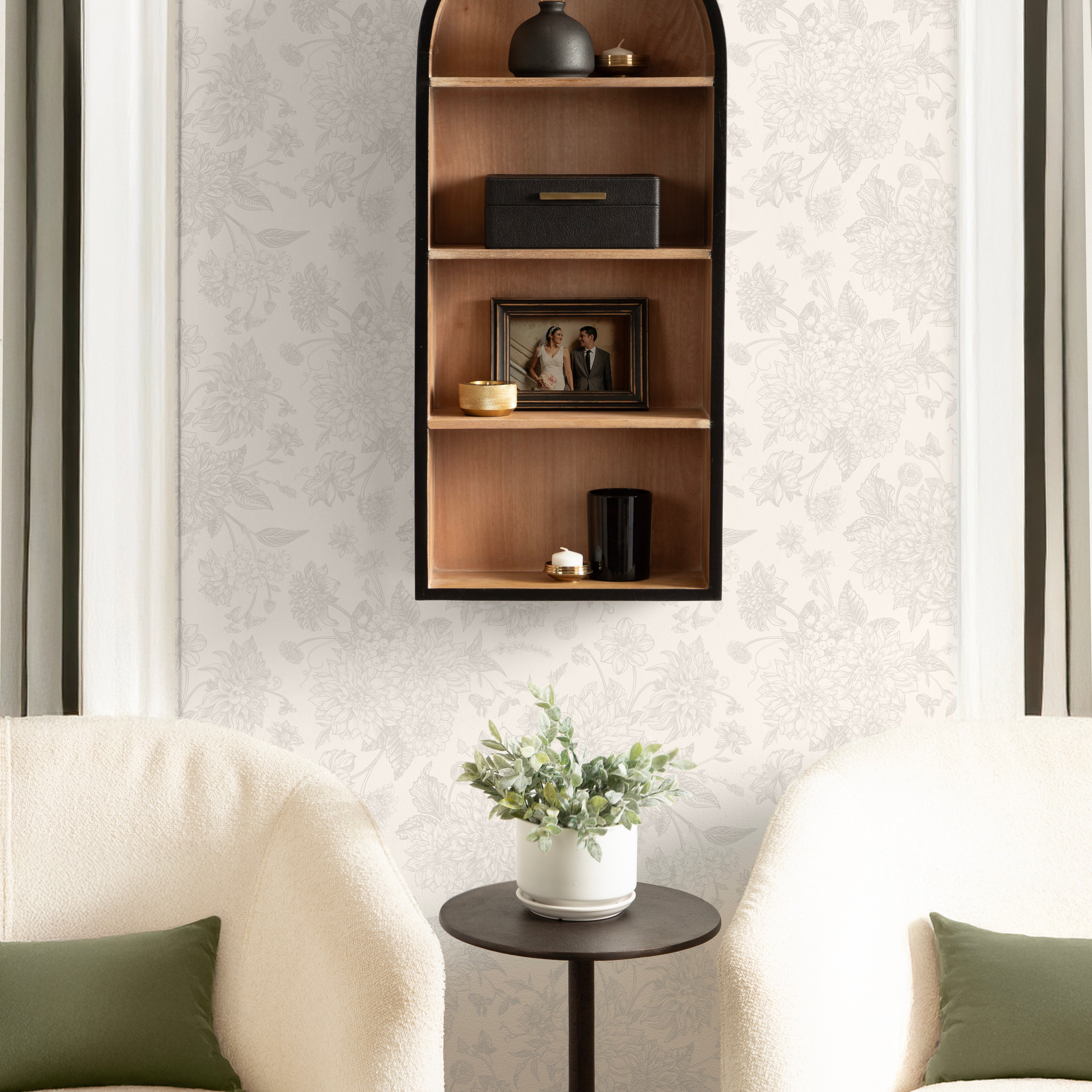 Accent Shelf 14x6x33 Natural Black 7