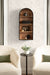 Accent Shelf Black Natural Beige 14x6x33 7