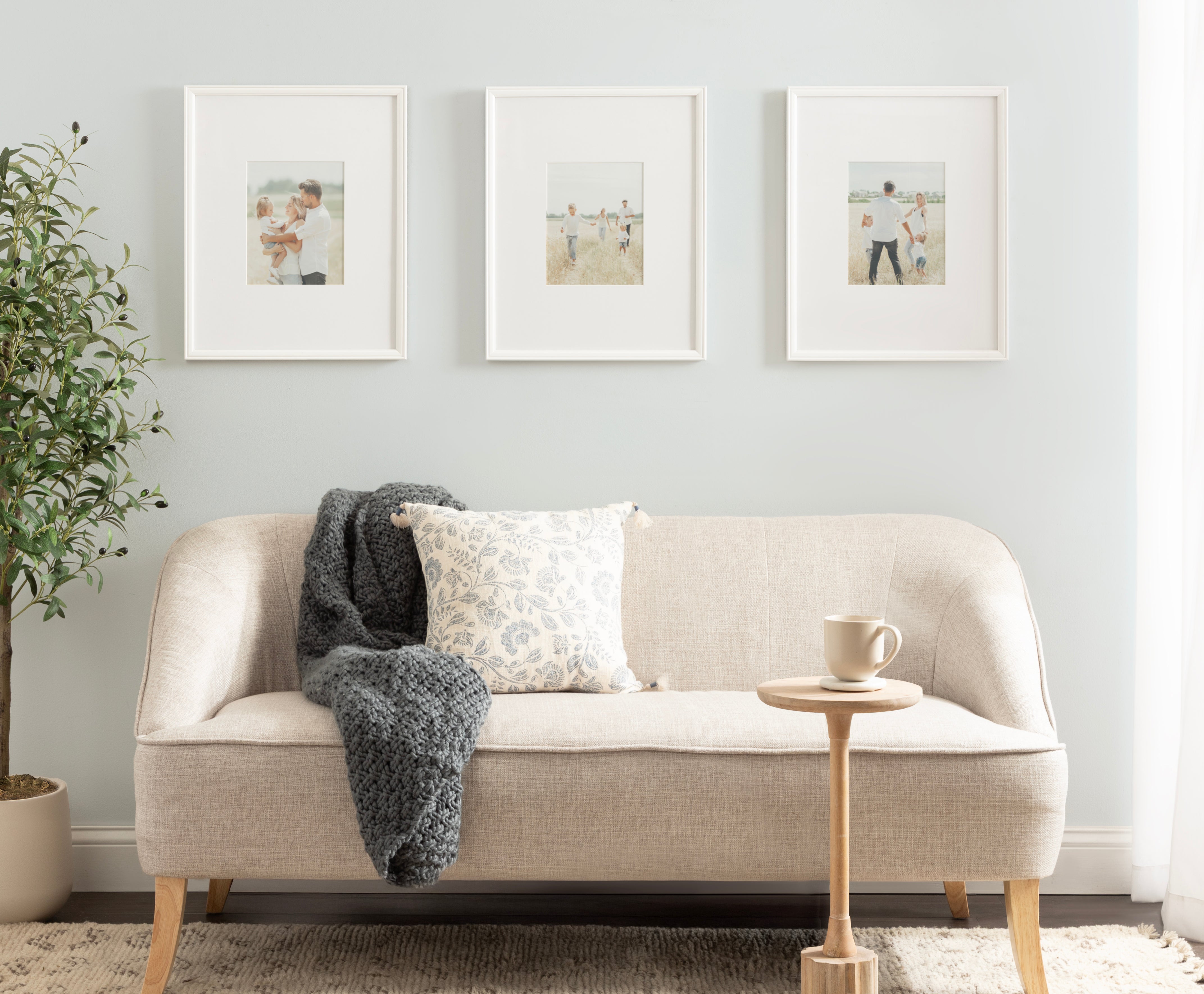 Wall Frame White 16x20 matted to 8x10 7