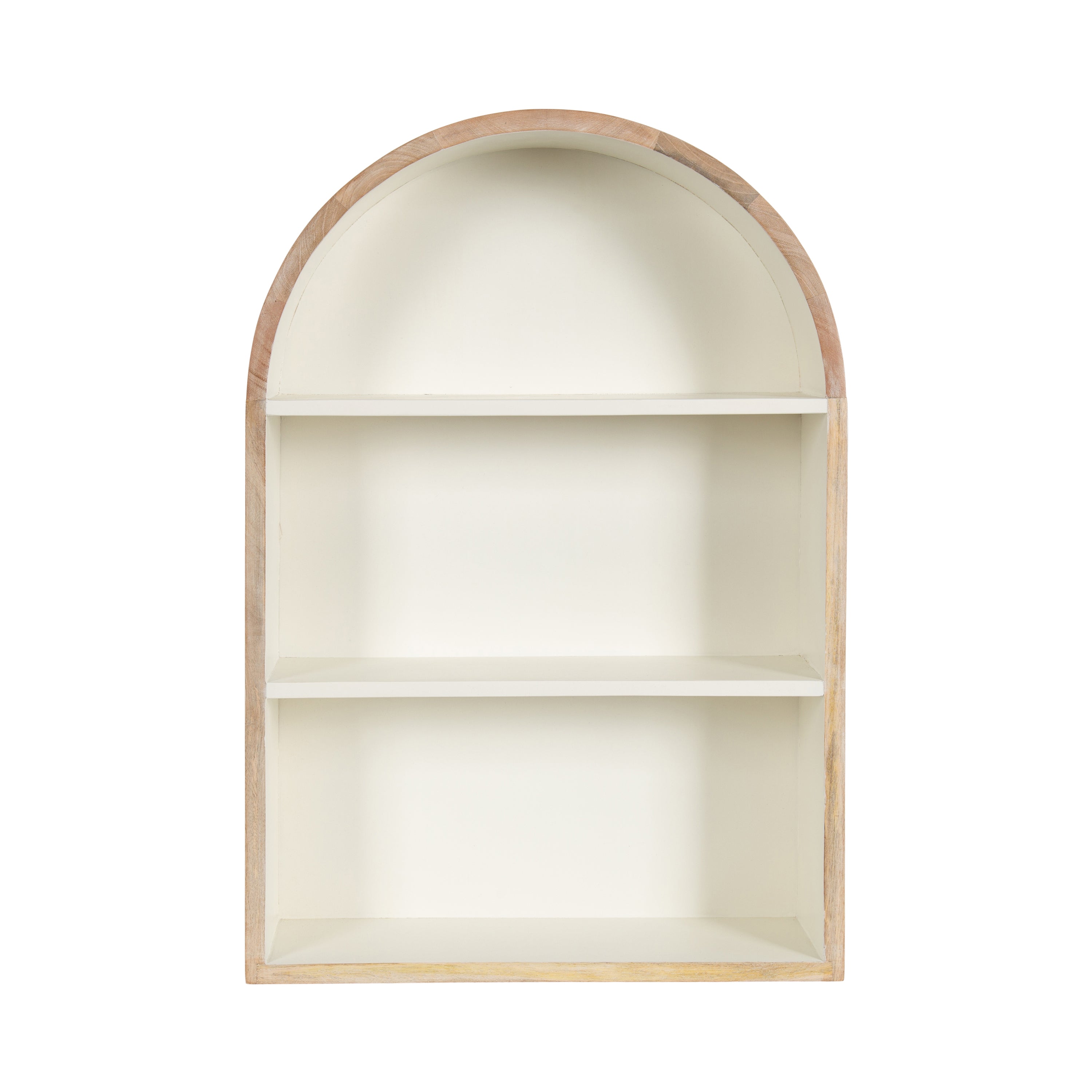 Accent Shelf White Natural 18x6x26 4