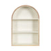 Accent Shelf White Natural 18x6x26 4