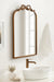 Arch Mirror Gold 19x29 7