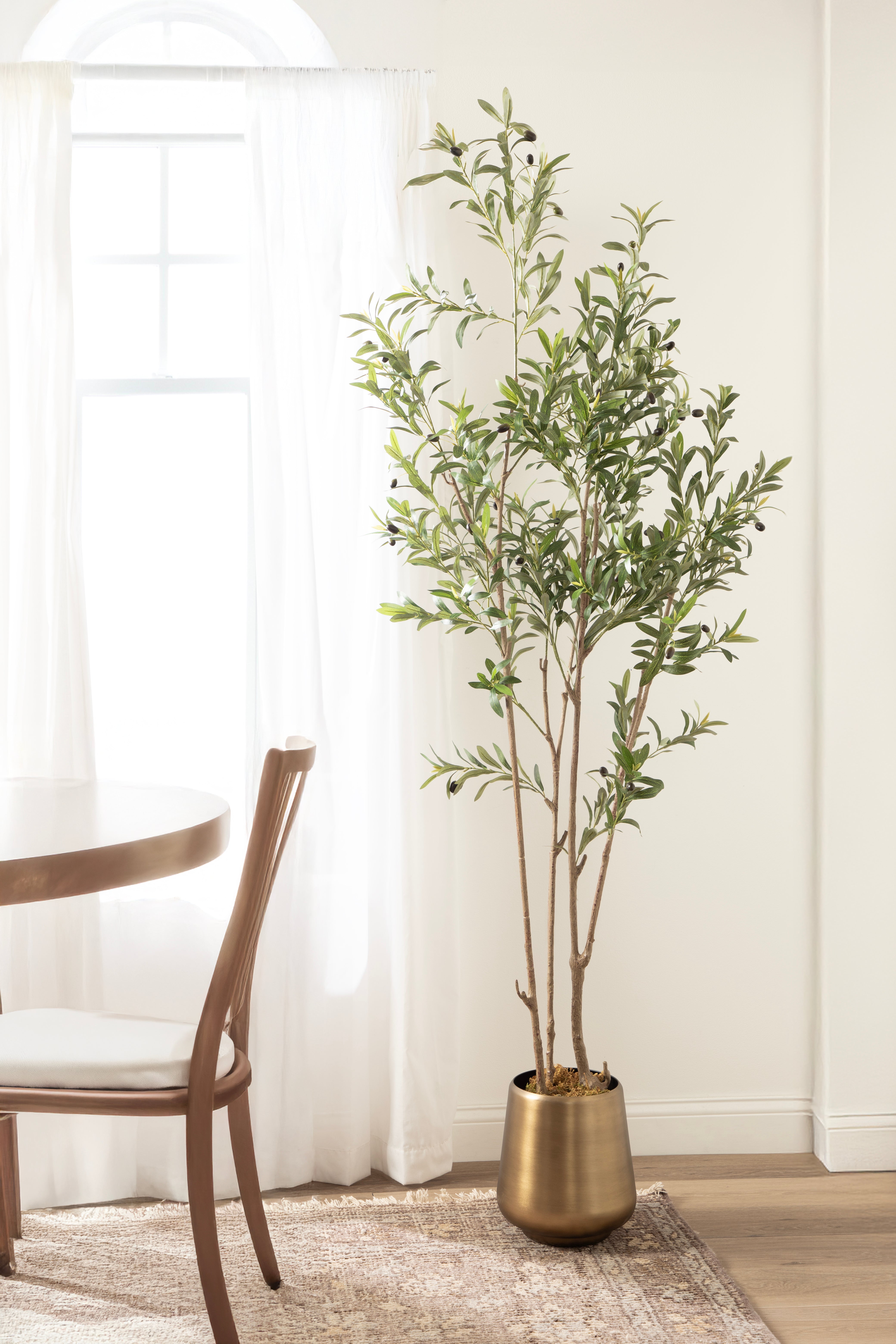 Faux Tree 7' Gold 7