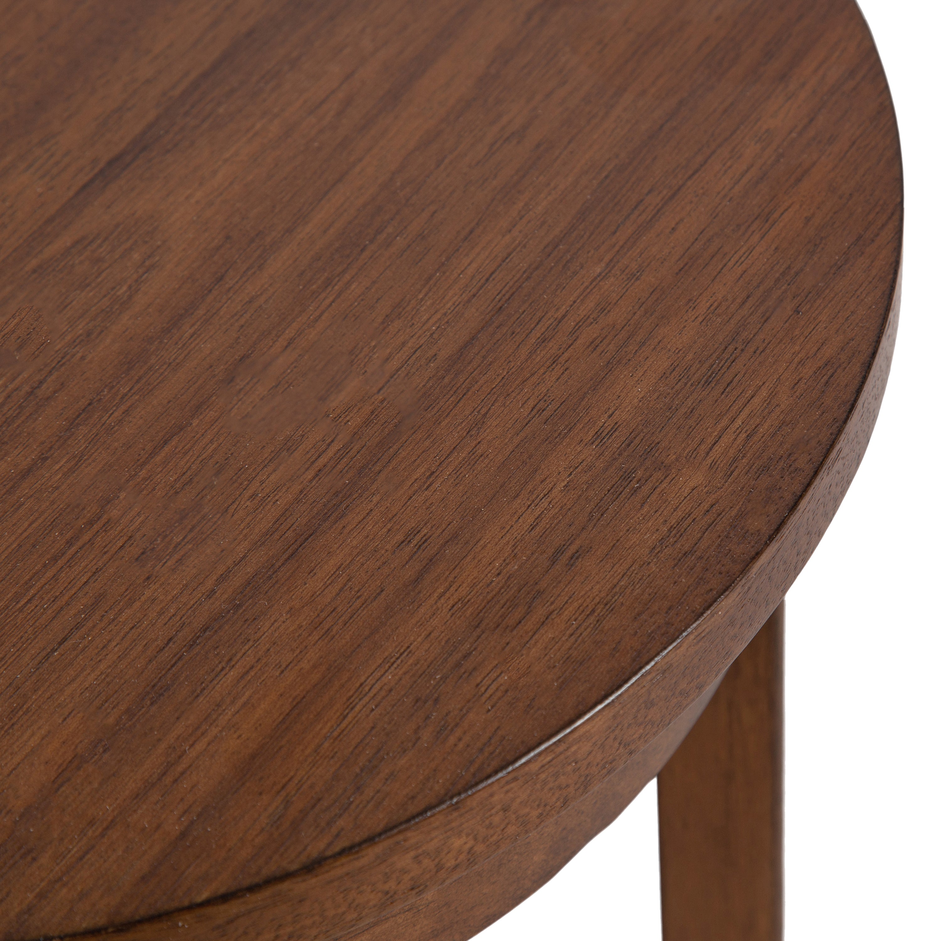Side Table Walnut Brown 12x12x30 6
