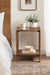 Side Table Walnut Brown 16x14x22 8