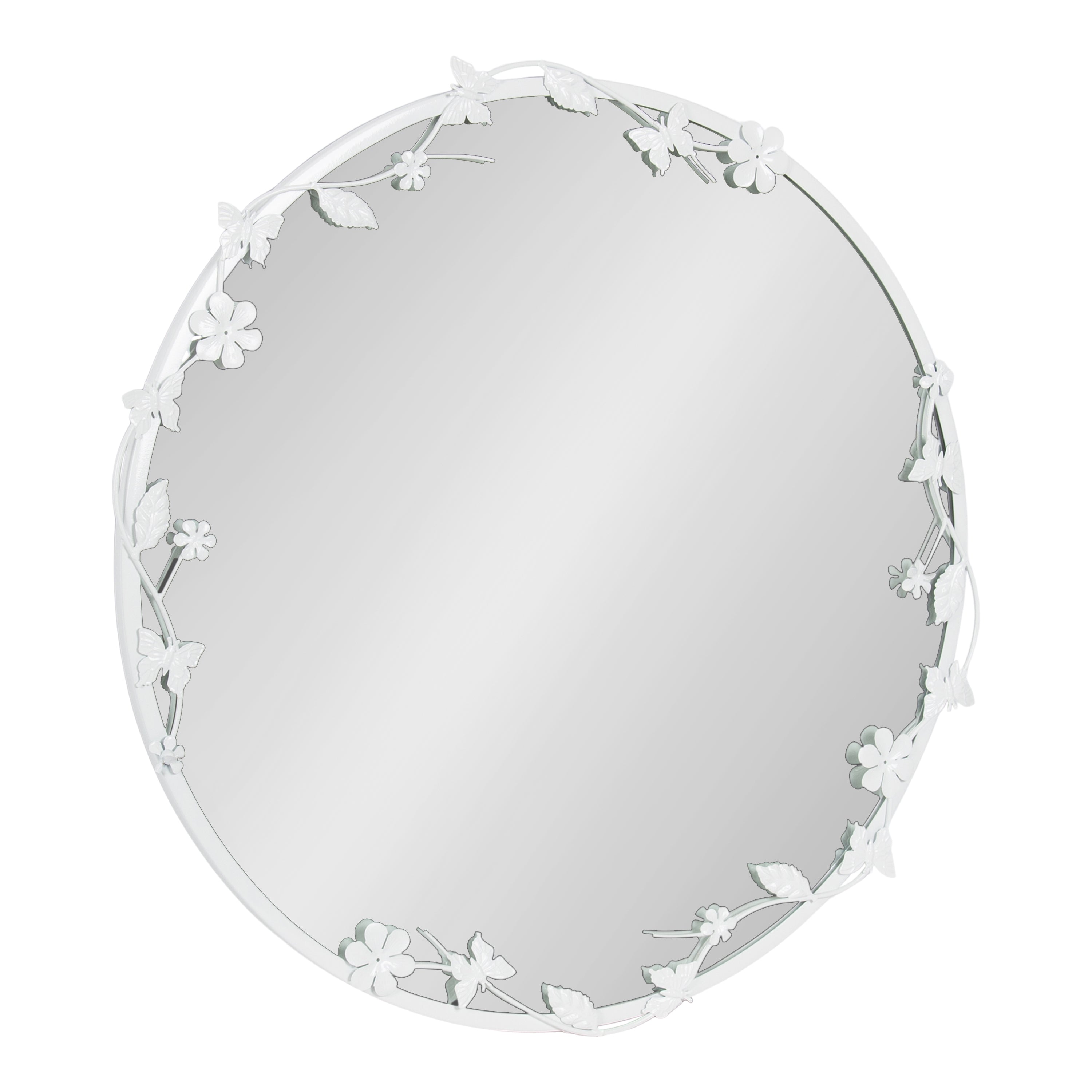 Round Mirror 26x26 White 1