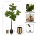 Faux Tree Gold 4' 2