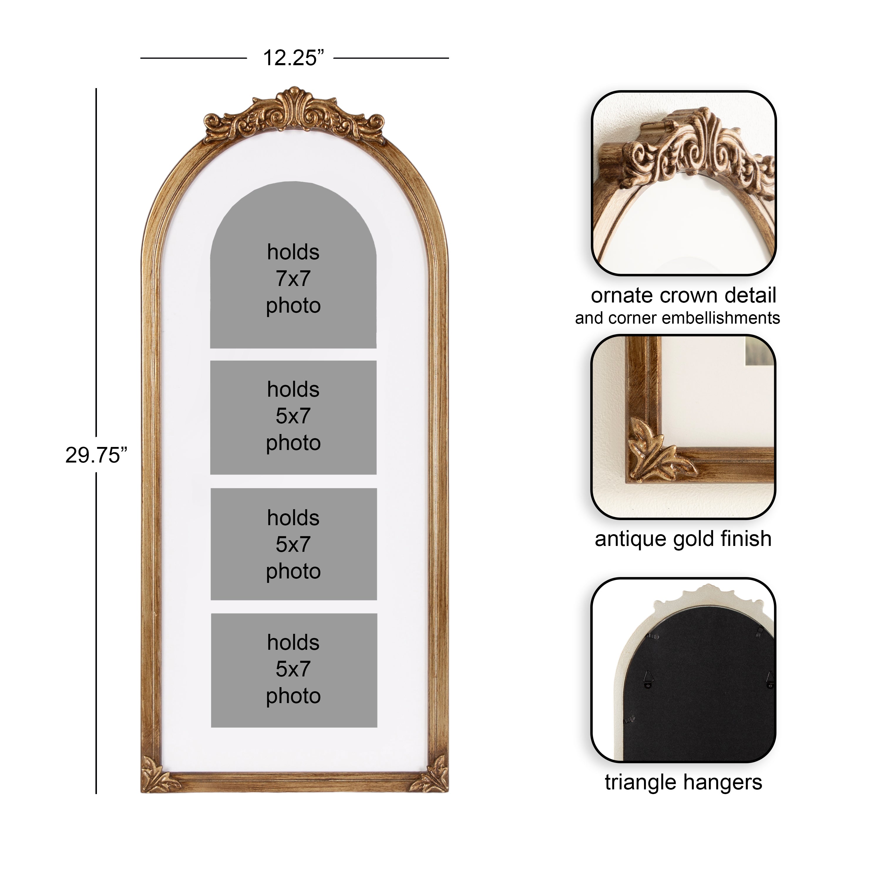 Collage Frame 13x30 Gold 2