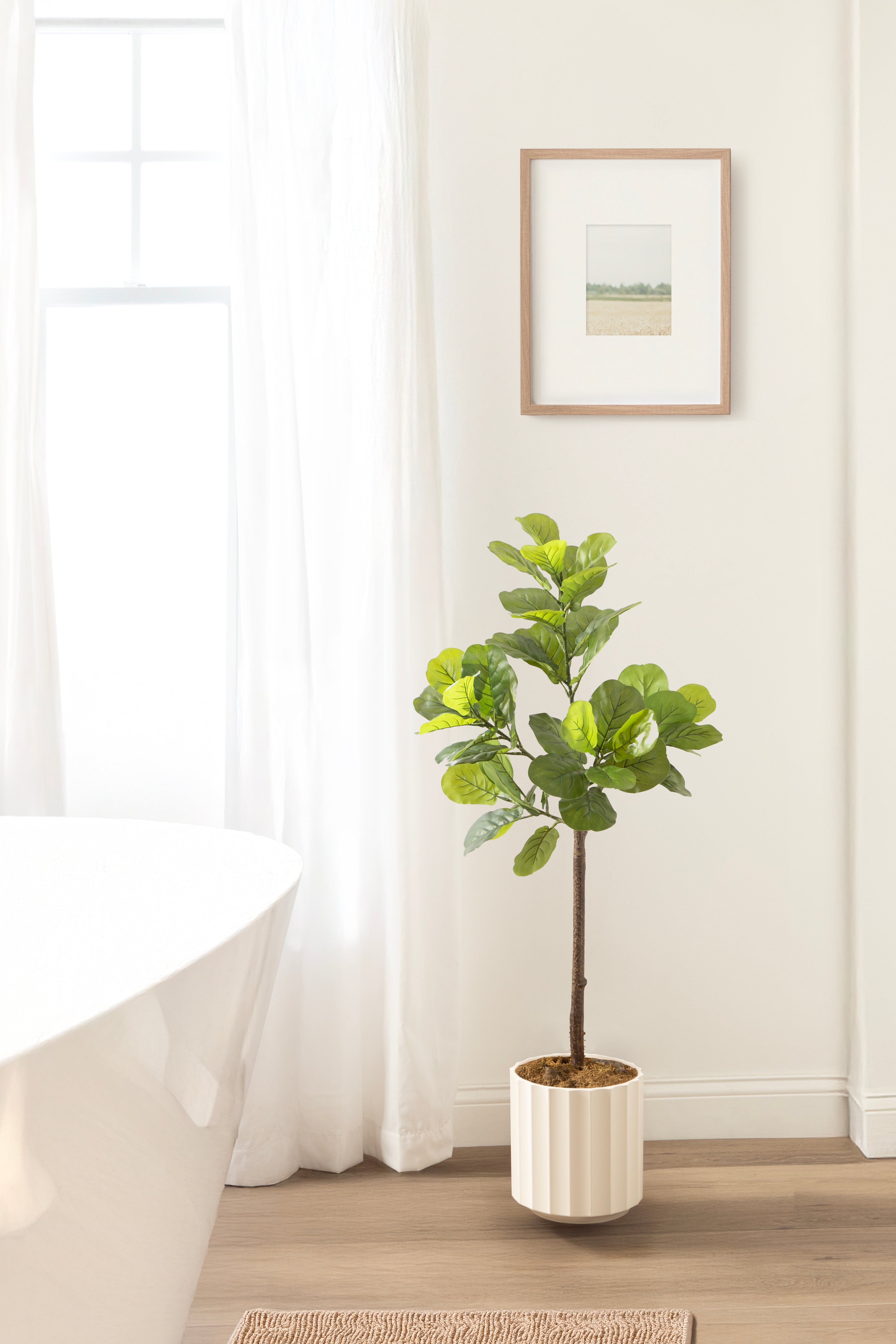 Faux Tree White 4' 7