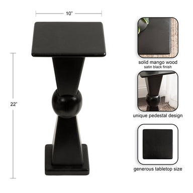 Drink Table Black 10x10x22 2