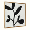 Sylvie Modern Botanical Neutral Abstract 2 Framed Canvas by The Creative Bunch Studio