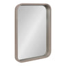 Hutton Wood Framed Radius Rectangle Mirror