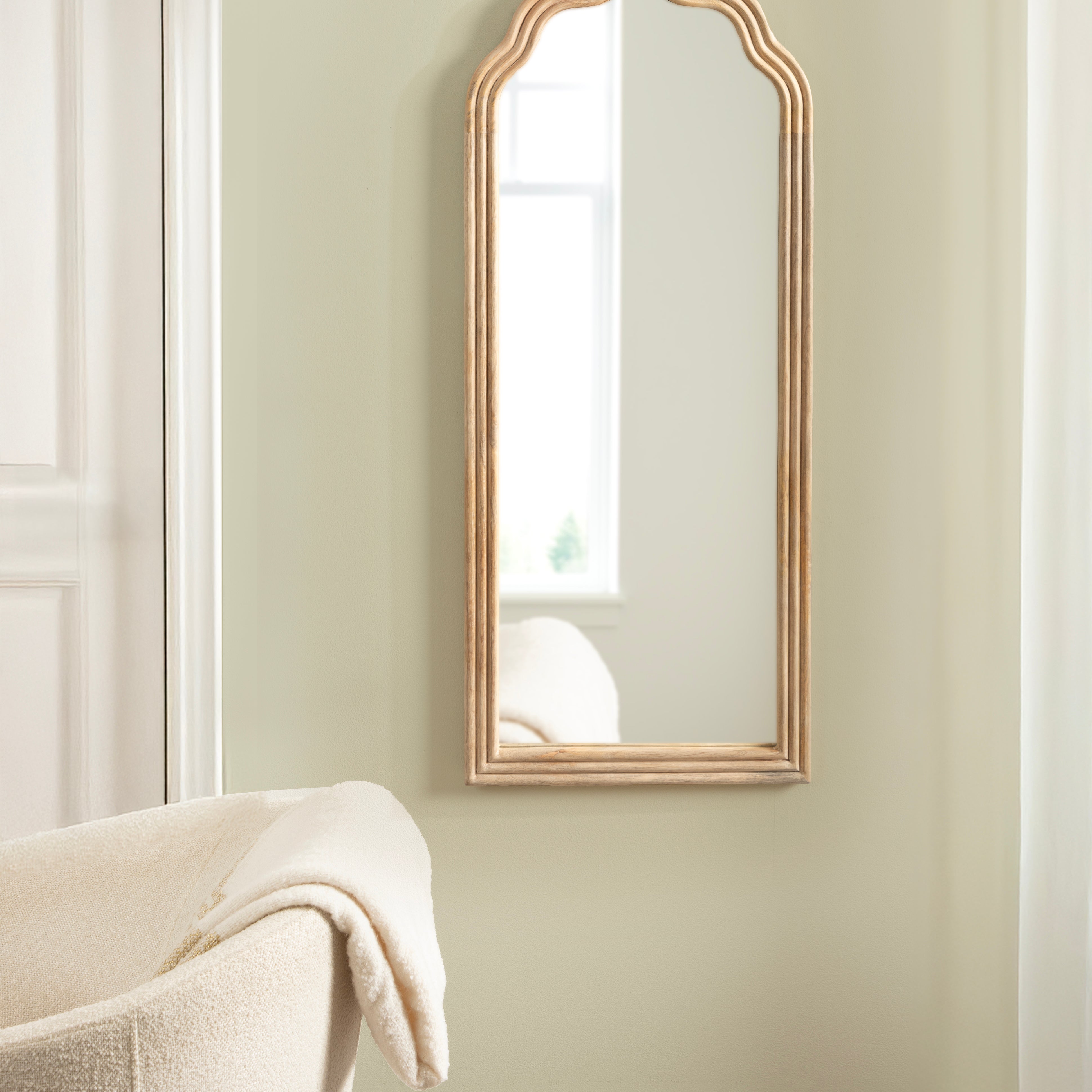 Arch Mirror 18x42 Natural 6