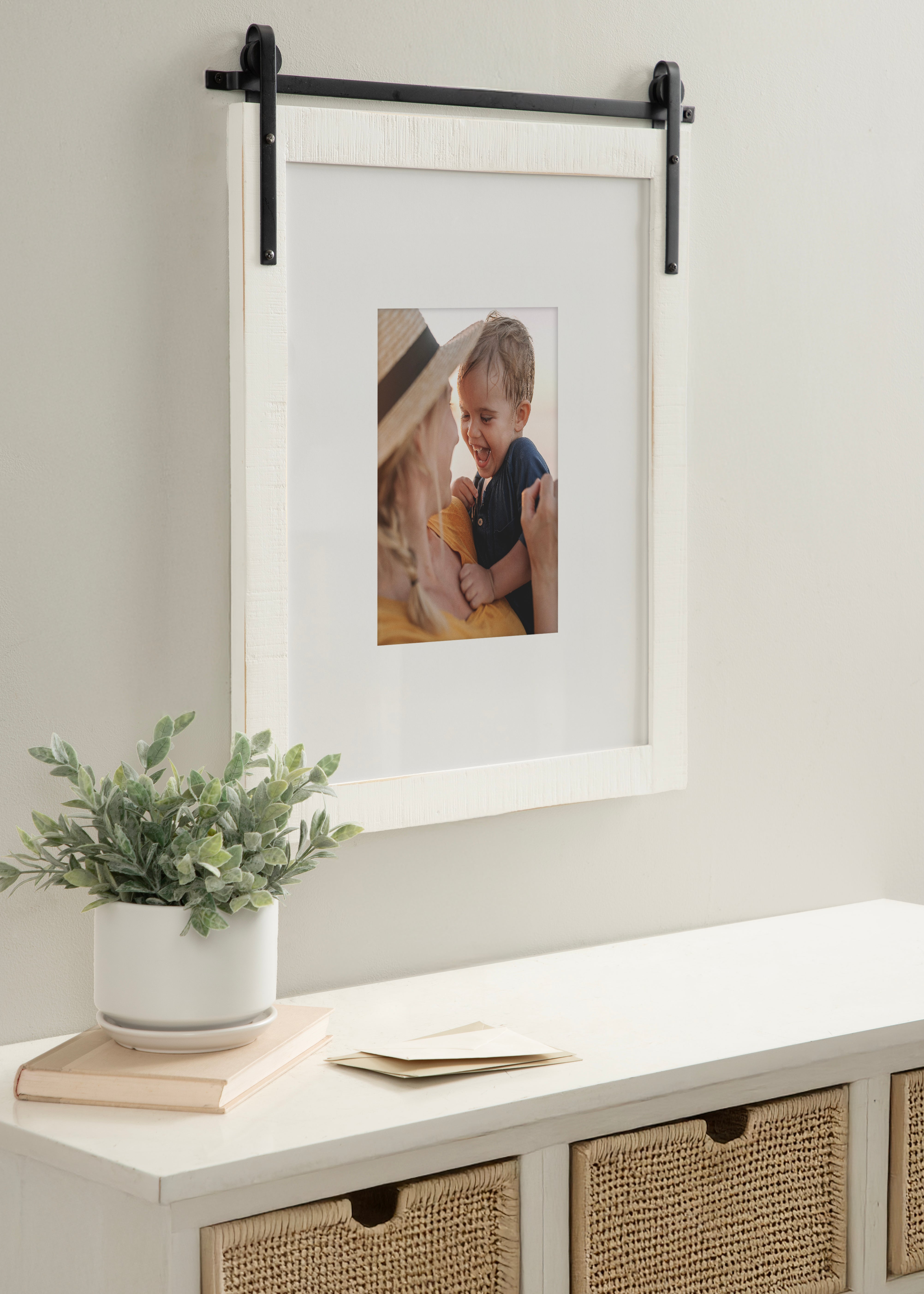 Wall Frame White 16x20 matted to 8x10 6