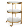 Celia Round Metal Bar Cart