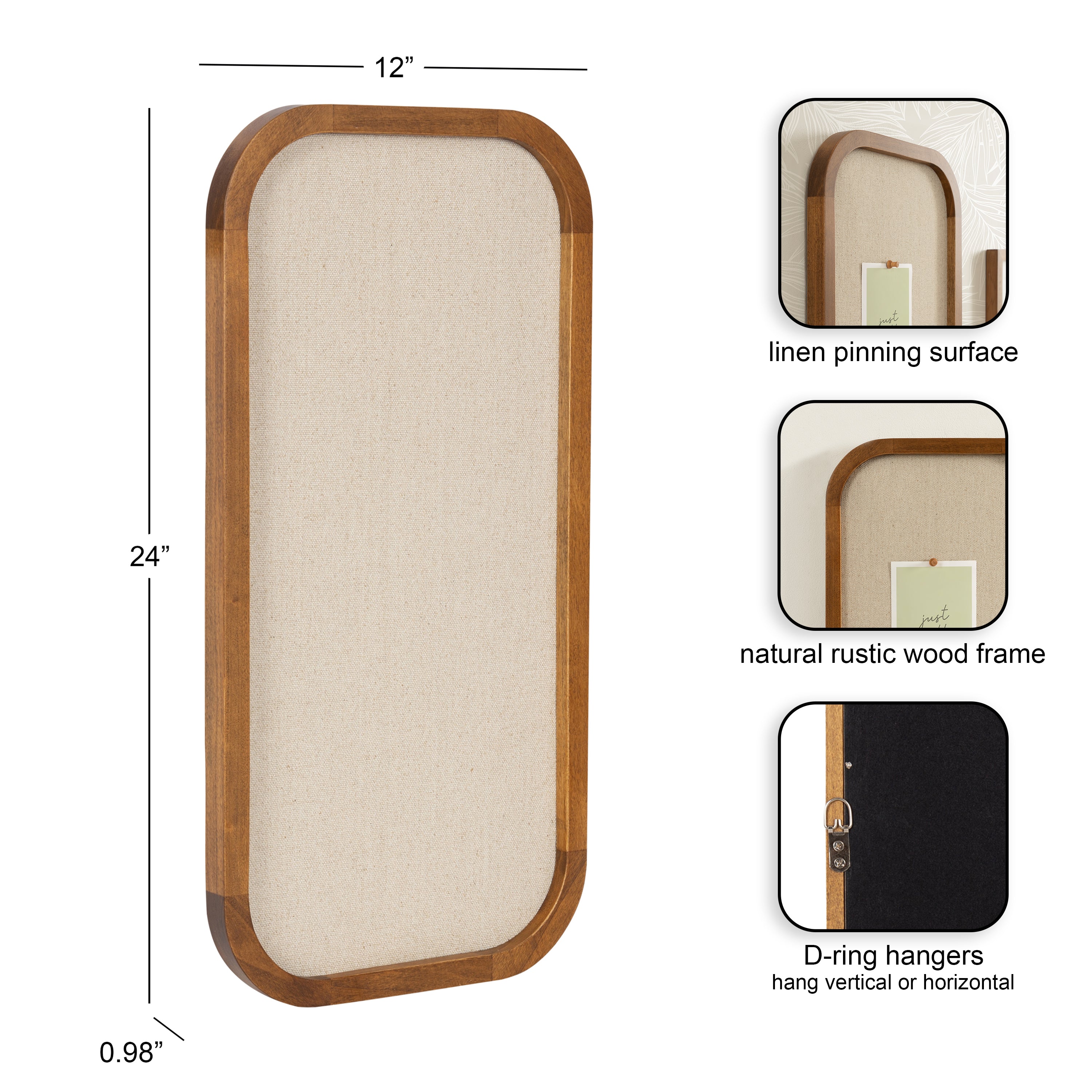Pinboard Rustic Brown 12x24 2