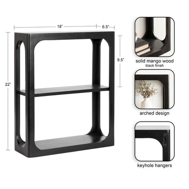 Accent Shelf Black 18x7x22 2