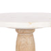 Drink Table 10x10x24 White Natural 3