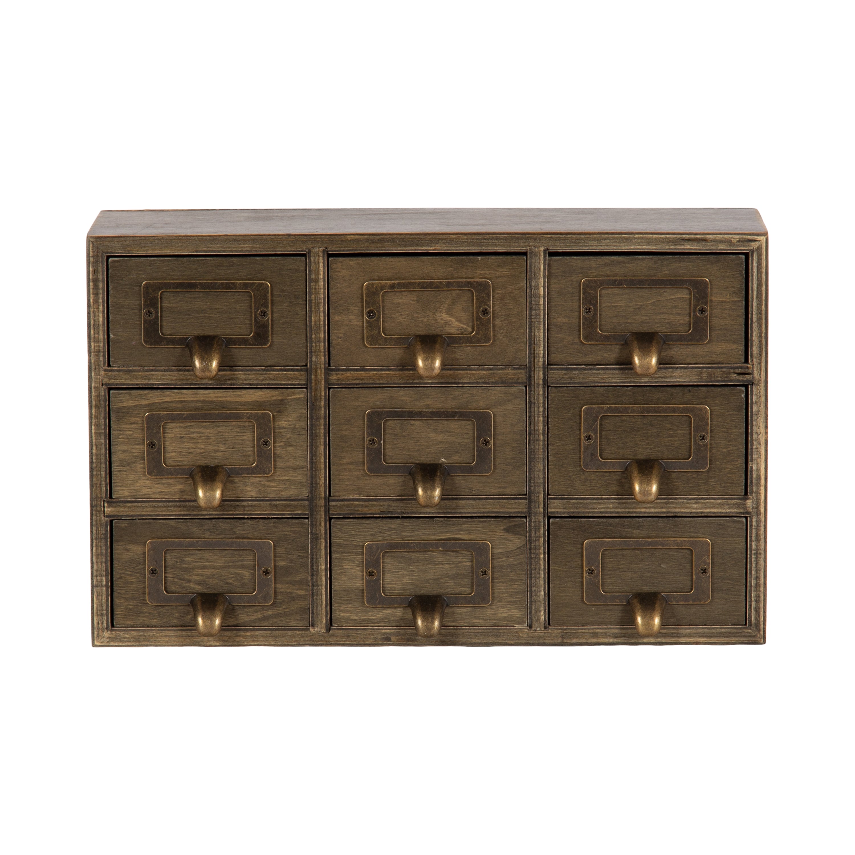 Drawers Rustic Brown 9 Drawers 5