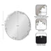 Round Mirror 26x26 Silver 2