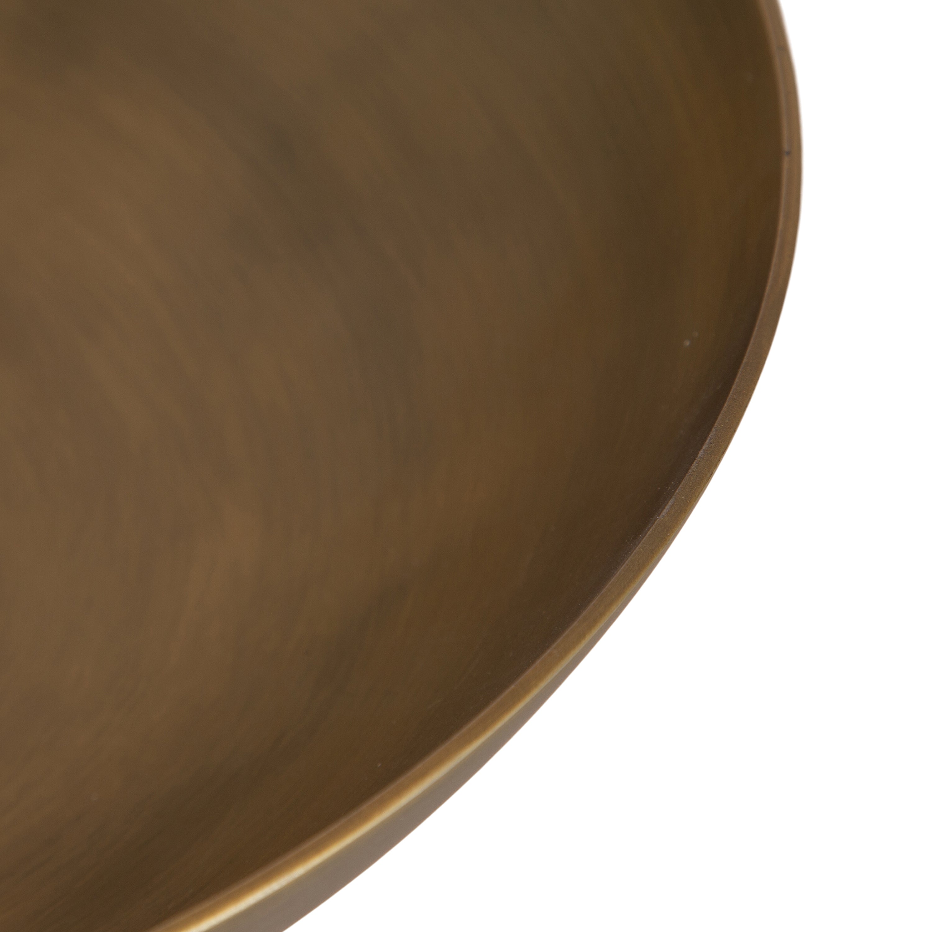 Trenza Round Footed Metal Bowl