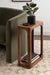 Side Table Walnut Brown 16x8x24 6