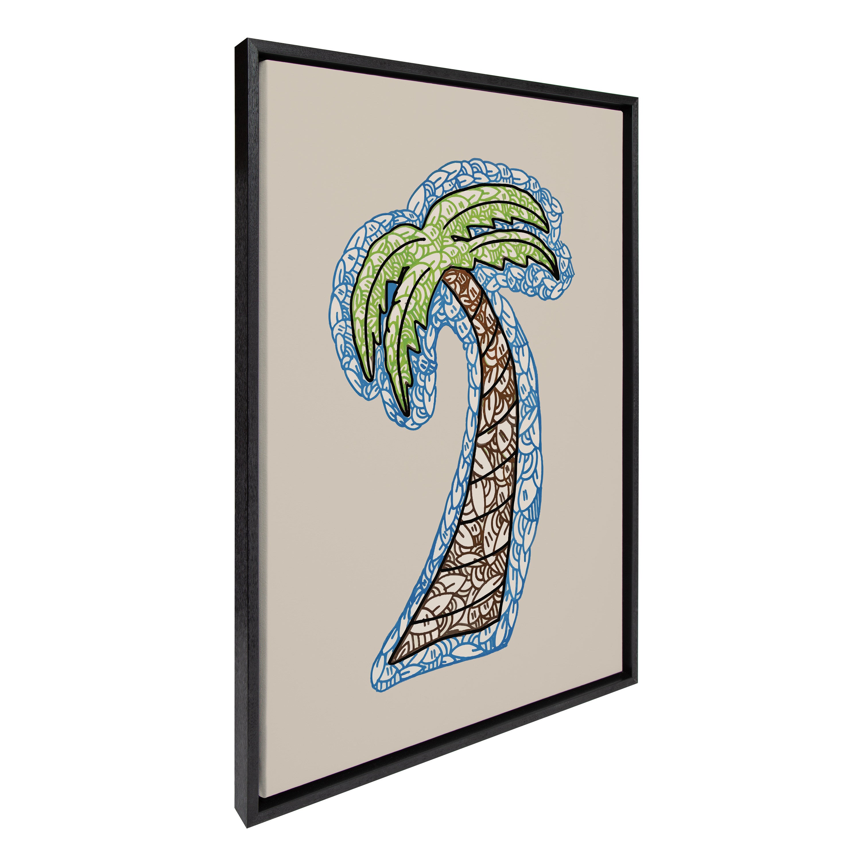 Sylvie Sunny Side Framed Canvas by Arm of Casso