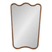 Irregular Mirror Walnut Brown 24x36 5