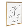 Sylvie Girl Dinner Framed Canvas by Honey Island Studio