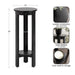 Side Table Black 12x12x30 2