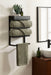 Towel Rack Black 14x6x20 6