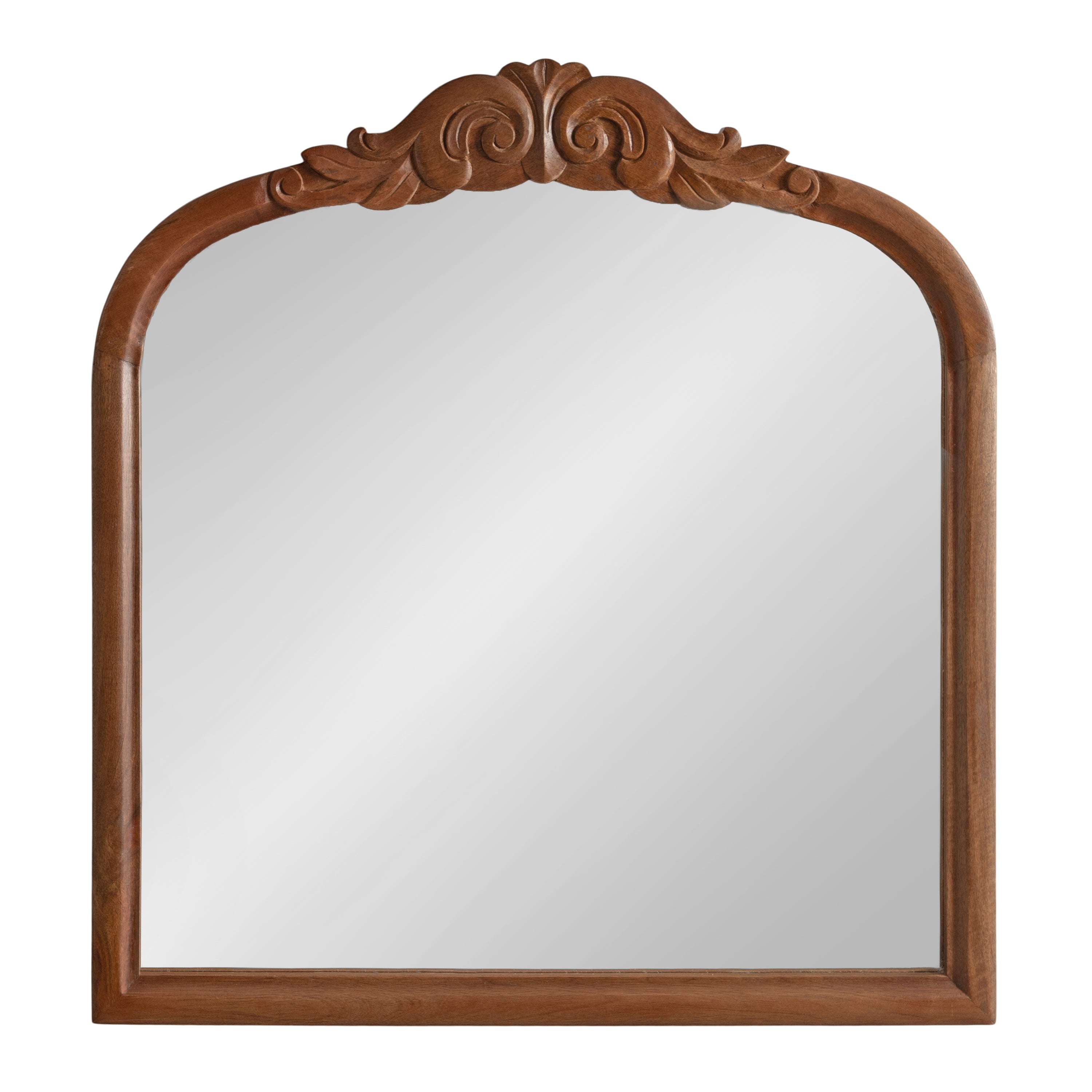 Arch Mirror Walnut Brown 28x30 5