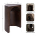 Side Table 14x10x22 Dark Brown 2