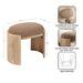 Standard Ottoman Natural Beige 20x12x19 2