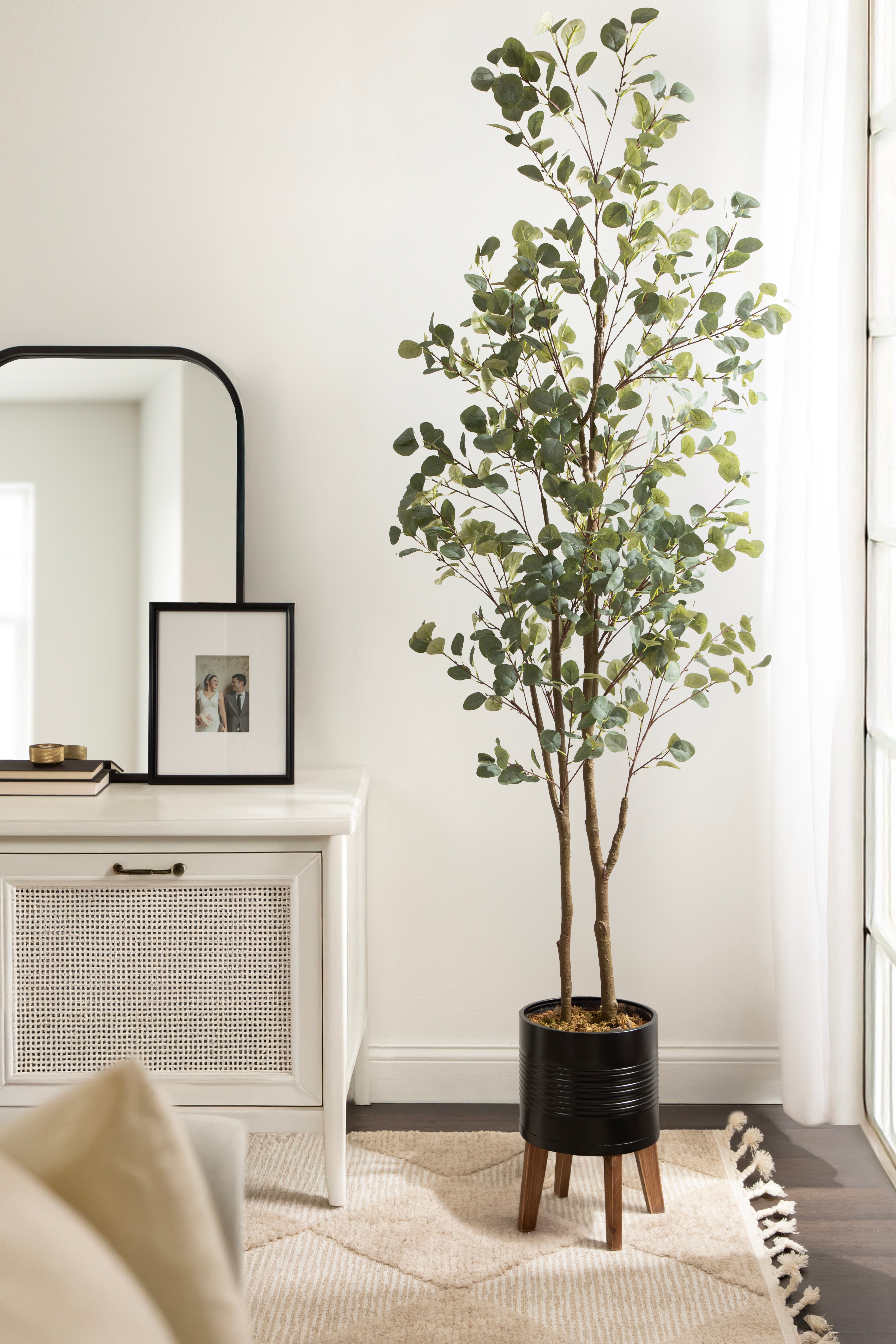 Faux Tree Black Rustic Brown 8.5' 7