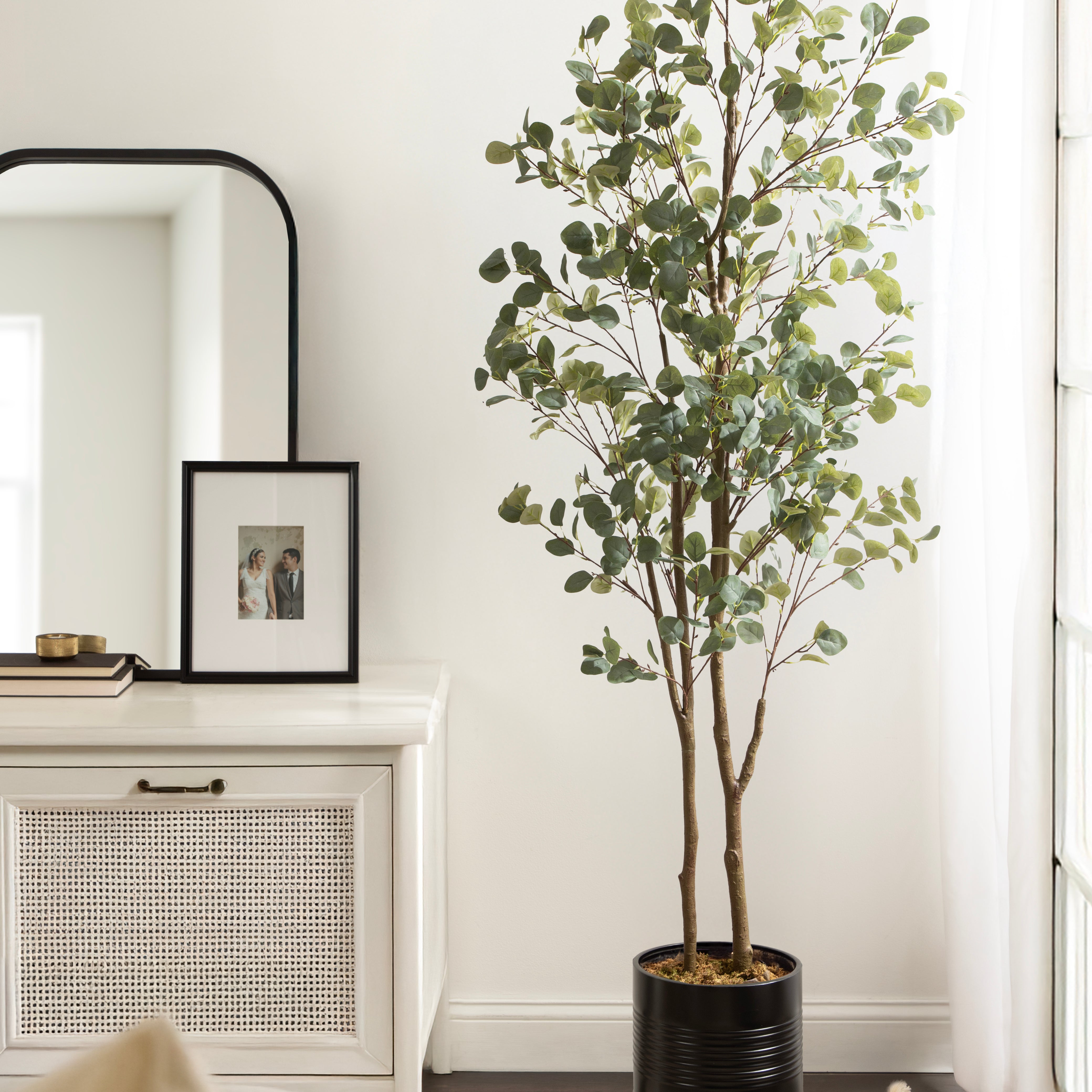 Faux Tree 8.5' Black Rustic Brown 7