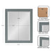 Rectangle Mirror Gray 21.5x27.5 2