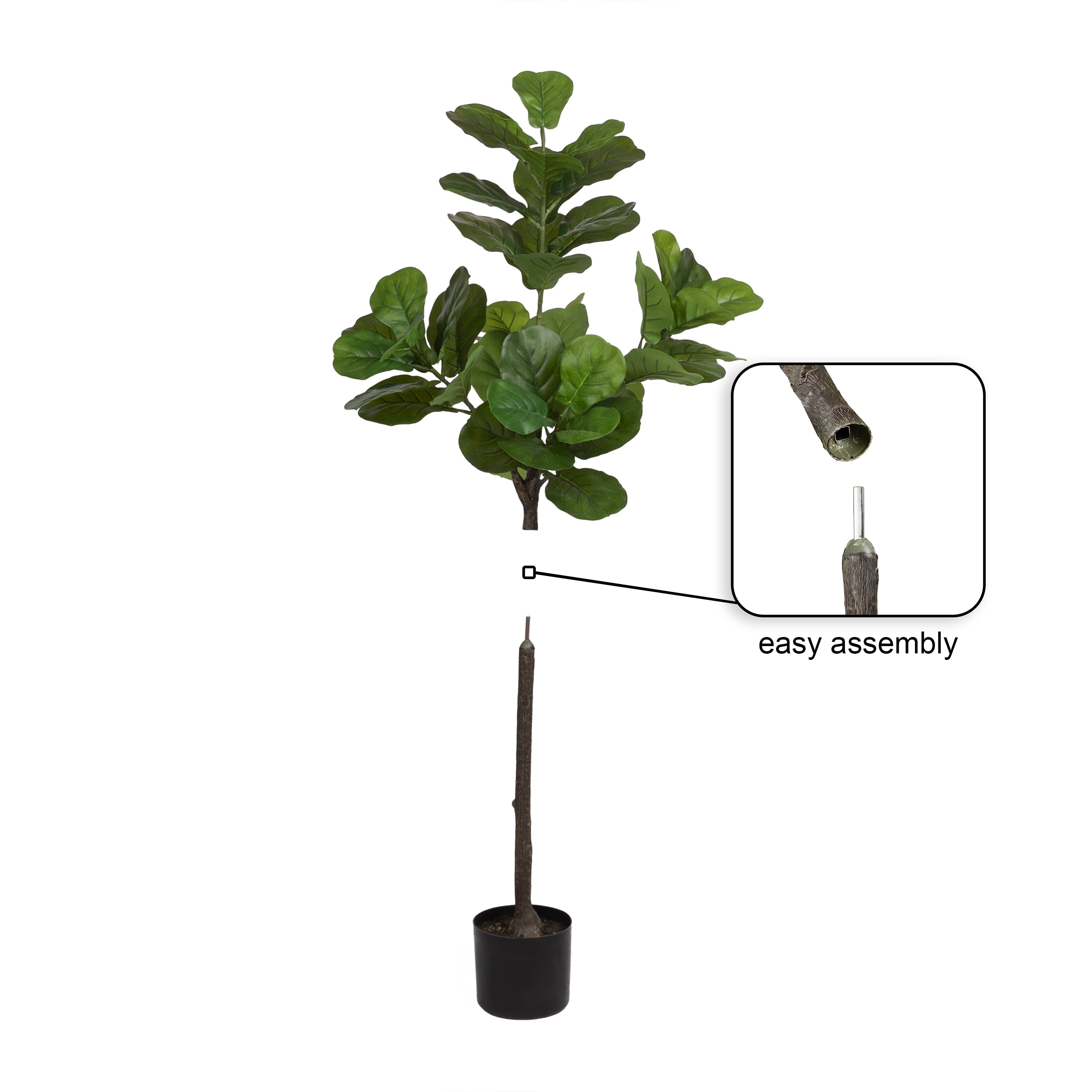 Faux Tree Black 4' 5