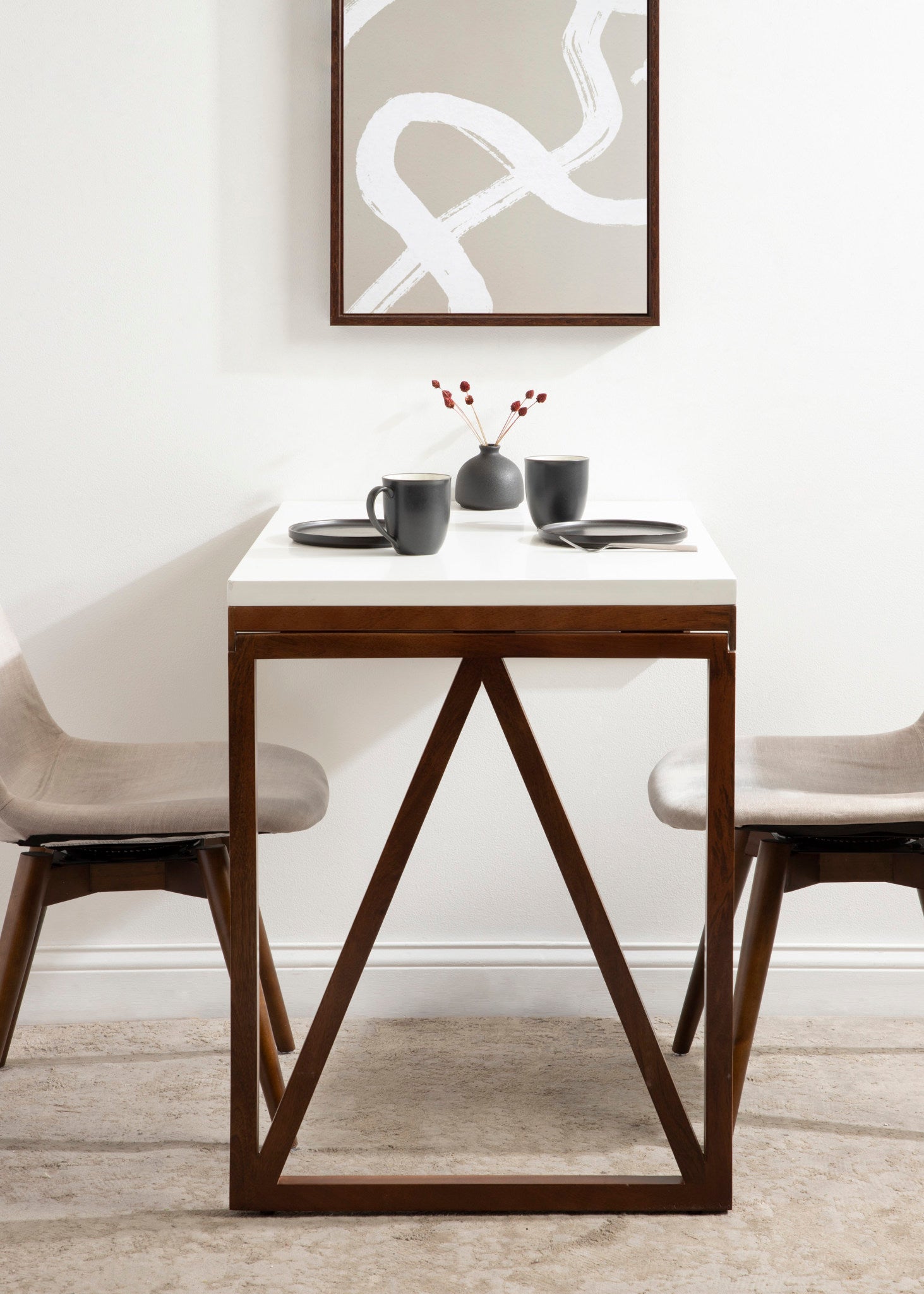 Kate and Laurel Kaya Modern Wall-Mounted Folding Table, 24 x 33 x 31, White and Walnut, Space-Saving Versatile Table with Folding Design for Dining Room or Home Office Decor – kateandlaurel Kate and Laurel Kaya Modern Wall-Mounted Folding Table, 24 x 33 x 31, White and Walnut, Space-Saving Versatile Table with Folding Design for Dining Room or Home Office Decor – kateandlaurel