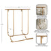 Towel Rack Gold 17x9x19 2