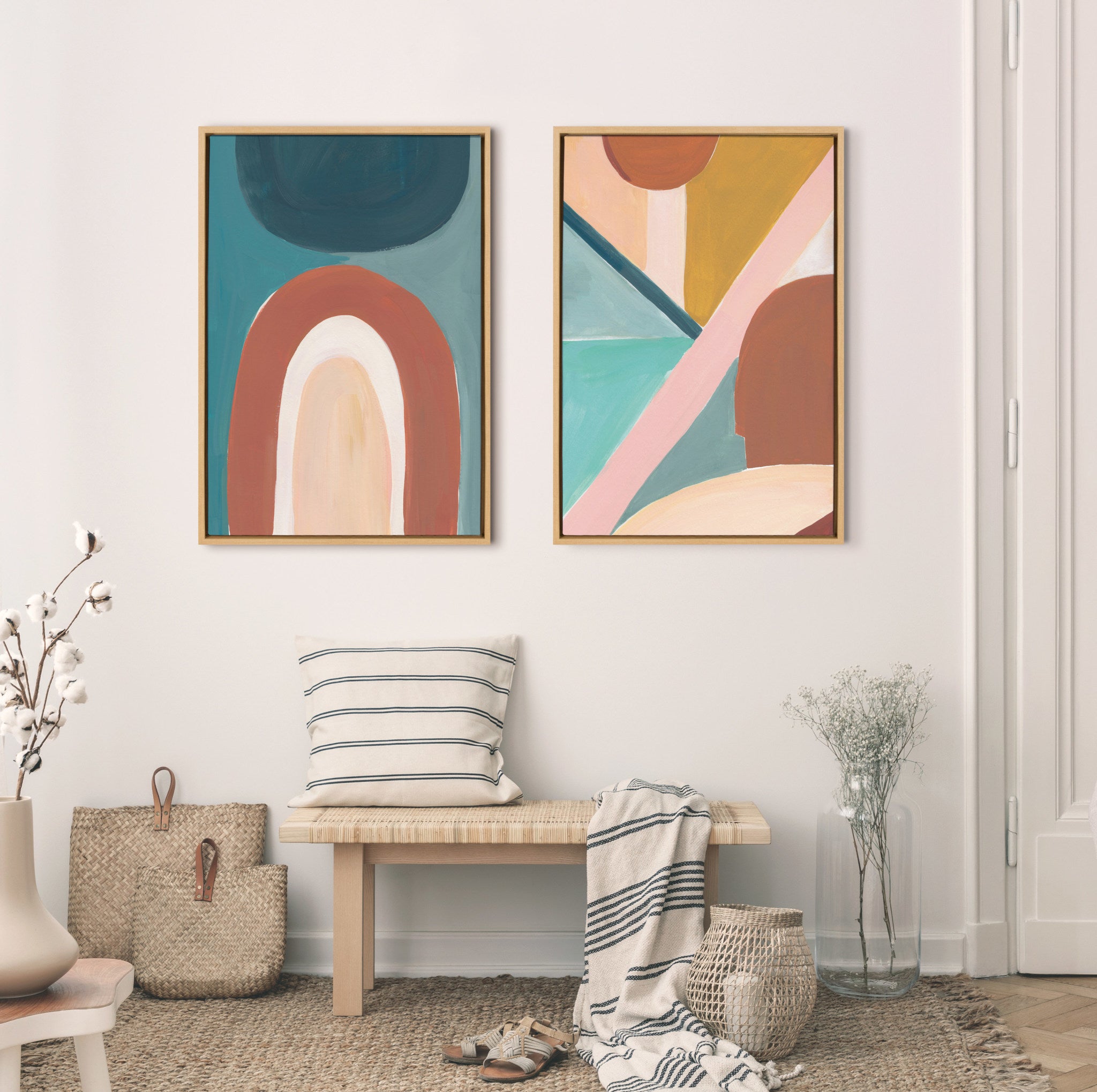 Sylvie Teotitlan Valley Study 2 Framed Canvas by Kate Aurelia Holloway