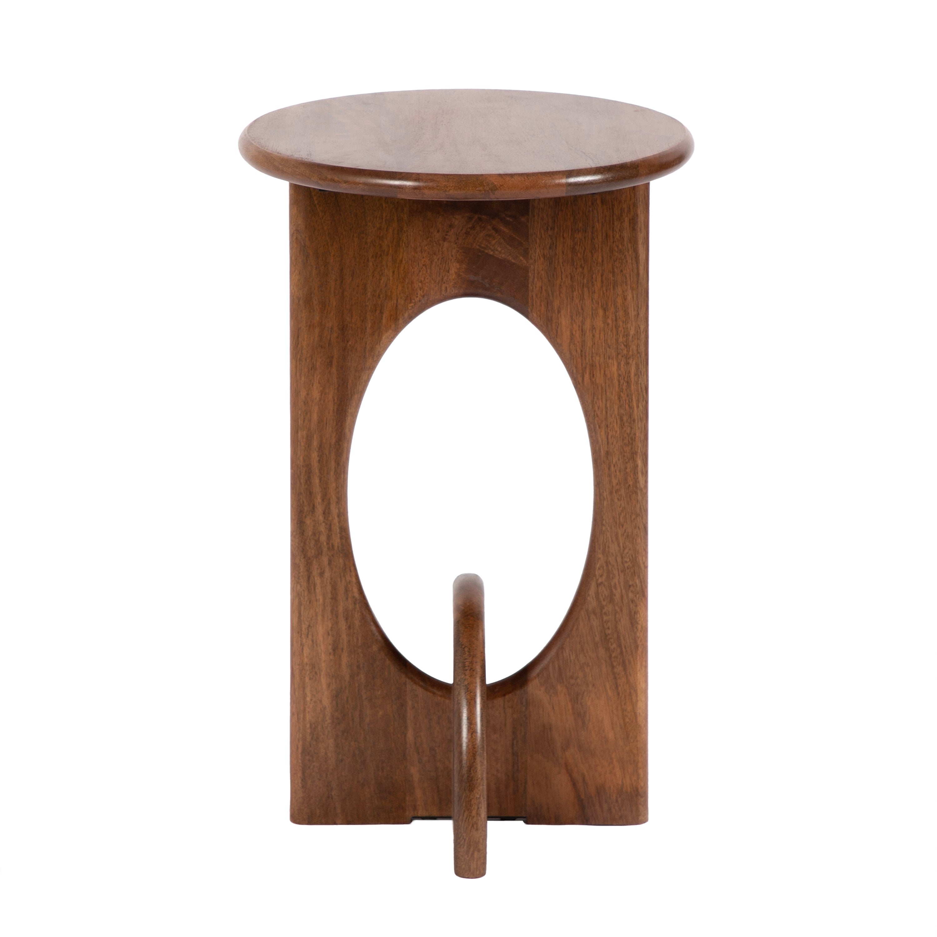 Side Table 14x14x22 Walnut Brown 5