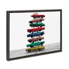 Sylvie Stacked Cars Framed Canvas by Saint and Sailor Studios